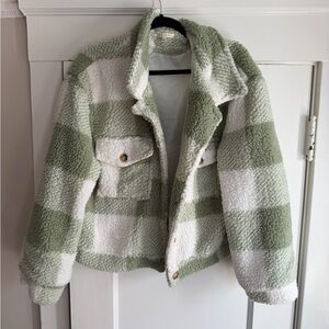 Sherpa lined Crop Jacket